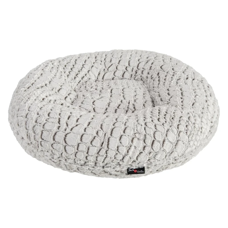 JACK AND VANILLA, Dog Cushion, Model Puff Snakeskin, Colour: Grey, Size Ø 70 cm