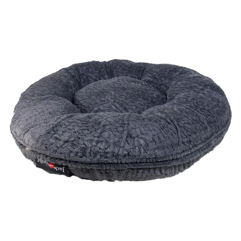 JACK AND VANILLA, Dog Cushion, Model Puff Scale, Colour: Silver Grey, Size Ø 70 cm