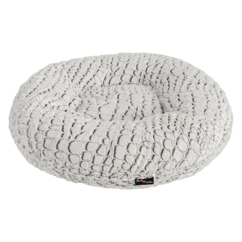 JACK AND VANILLA, Dog Cushion, Model Puff Snakeskin, Colour Grey, Size Ø105 cm - Image 1