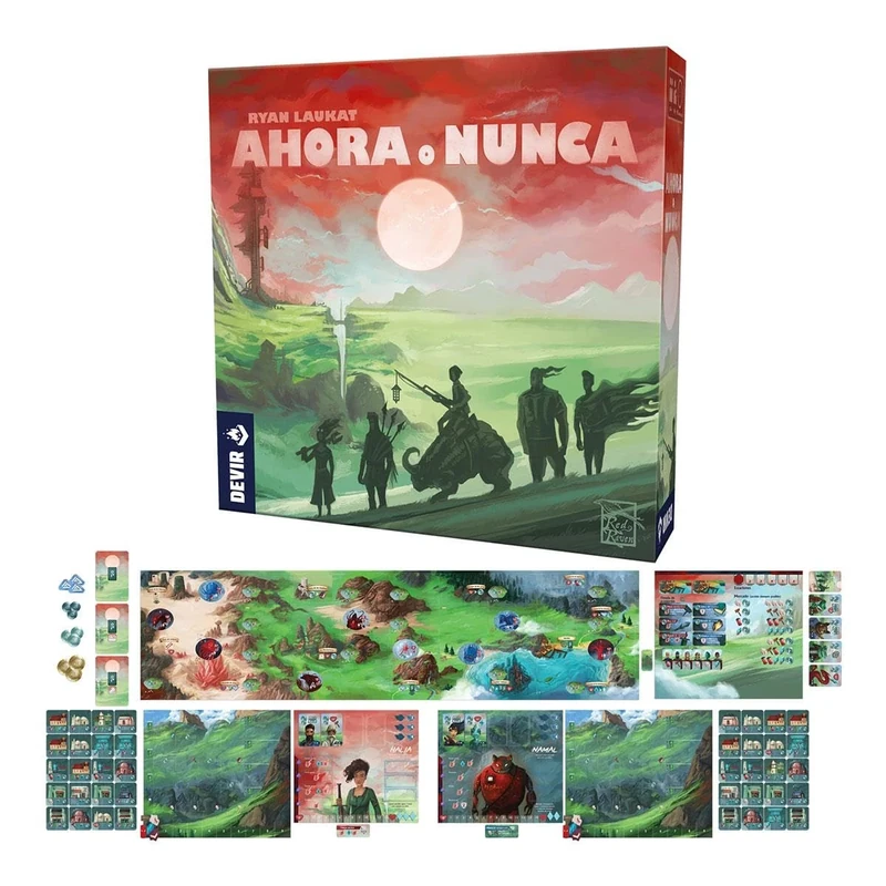 Devir - Now or Never, Board Game, Adventure Board Game with Friends, 1-4 Players, 13 Years (BGNORSP)