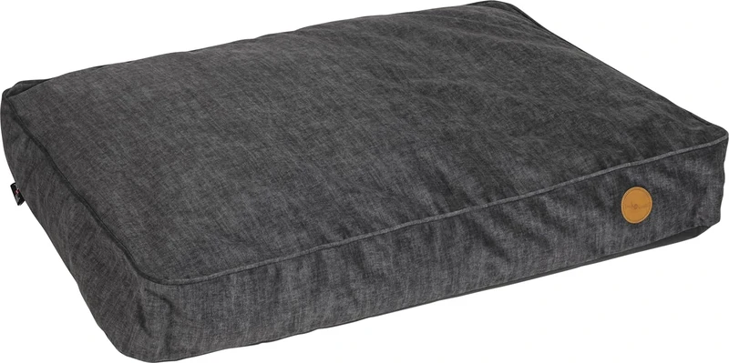 JACK AND VANILLA, Dog Bed, Manchester, Grey, Size L, 100 x 70 x 14 cm