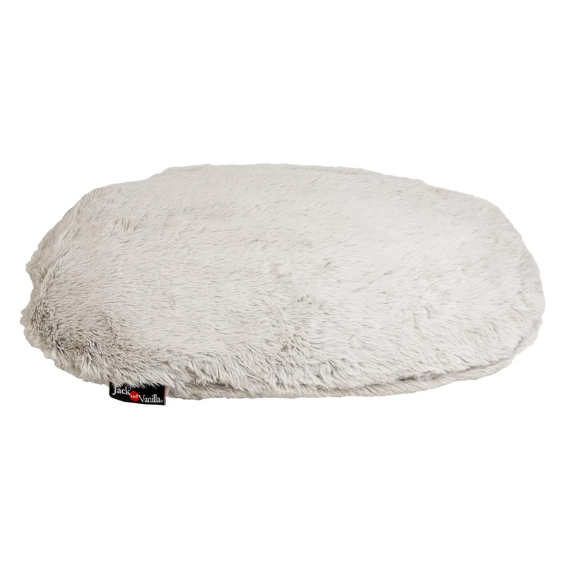 JACK AND VANILLA, Oval Dog Cushion, Shell Model, Beige, Size XXL, 105 x 65 cm