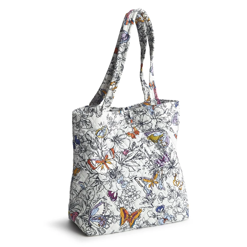 Vera Bradley Women's Cotton Small Original Tote, Wing + Bloom, One Size