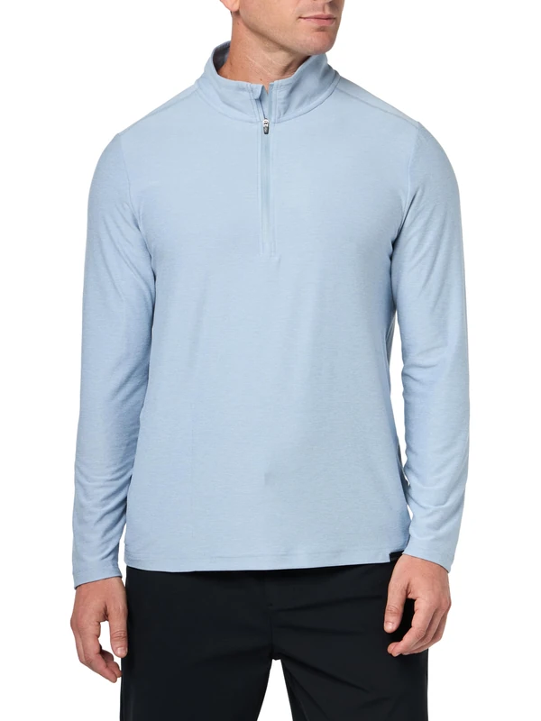 Skechers Men's Go Dri All Day 1/4 Zip Blue S - Image 1