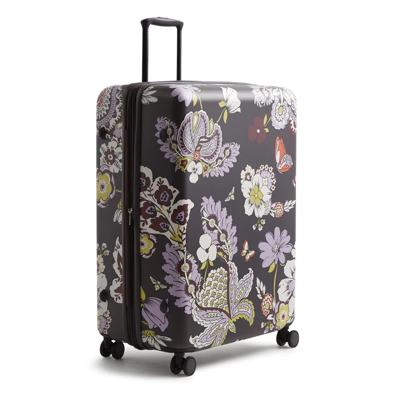 Vera Bradley Women's Hardside Luggage 29 Inch Adair Spinner Suitcase, Subtle Bouquet, One Size