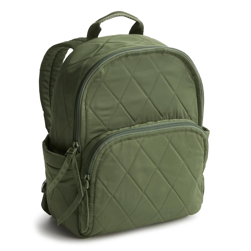 Vera Bradley Women's Polyester Twill Small Banbury Backpack, Bronze Green, One Size