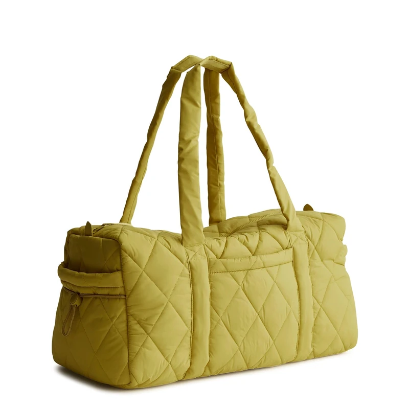 Vera Bradley Women's Featherweight Original Duffel Travel Bag, Golden Olive, One Size