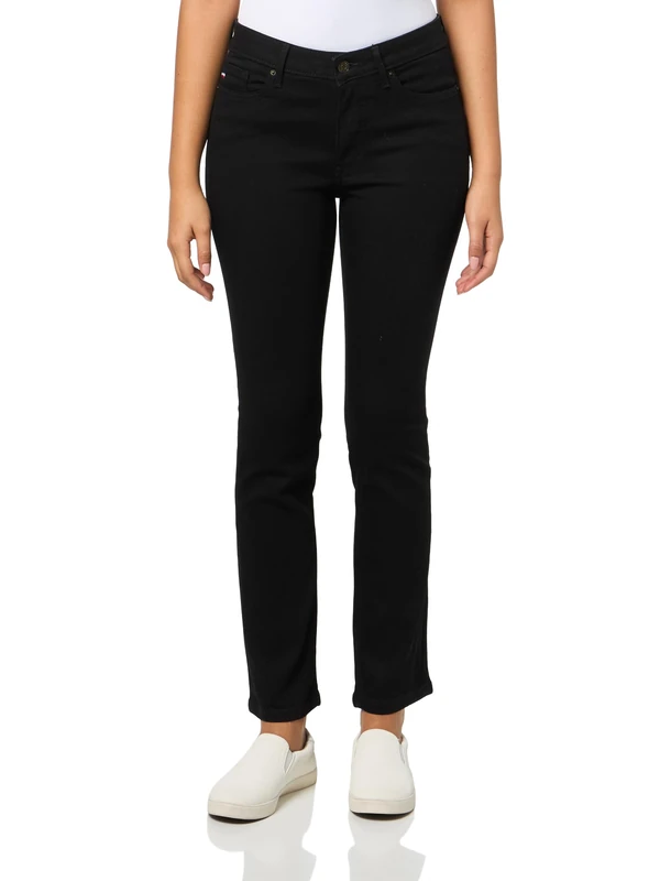 Tommy Hilfiger Women's Jean Waverly Denim, Black, 12