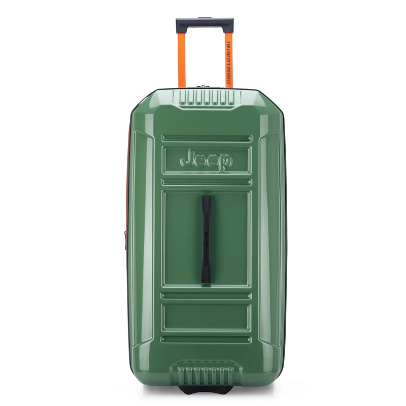 Jeep JH003B Hardside Expandable Luggage with Two Wheels, Elm Green, Checked-Large 28 Inch, Jh003b Hardside Expandable Luggage with Two Wheels