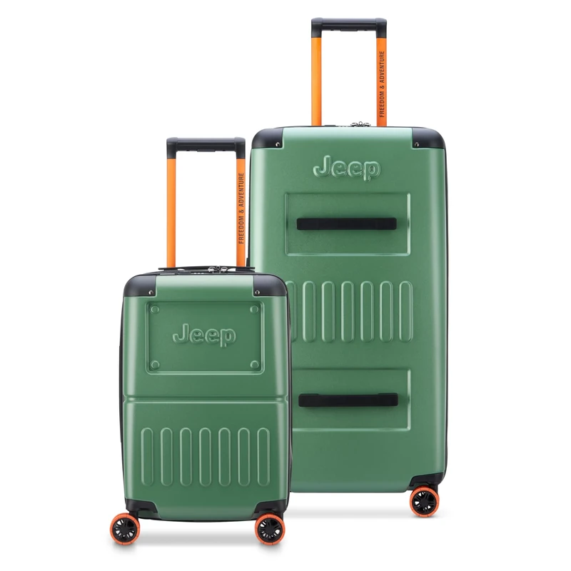 Jeep JH002B Hardside Expandable Luggage with Spinner Wheels, Elm Green, 2 Piece Set 19/29 Inch, Jh002b Hardside Expandable Luggage with Spinner Wheels