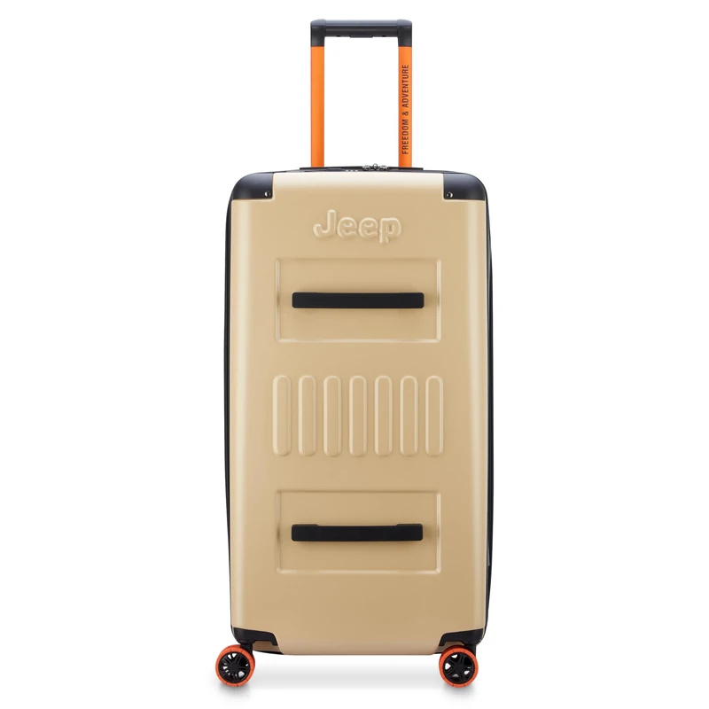 Jeep JH002B Hardside Expandable Luggage with Spinner Wheels, Warm Sand, Checked-Large 29 Inch, Jh002b Hardside Expandable Luggage with Spinner Wheels