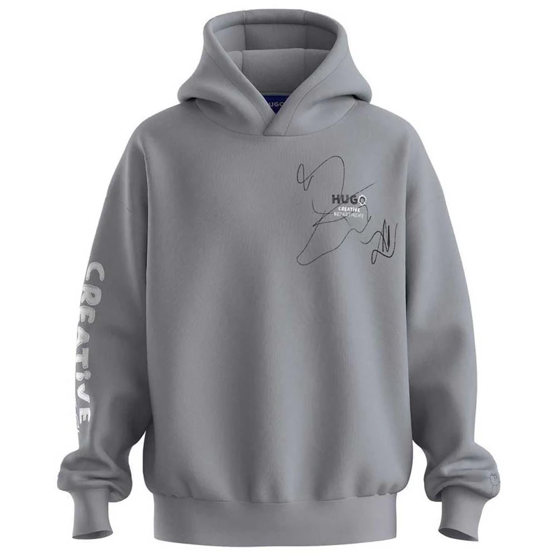 HUGO Men's Nedimo Sweatshirt, Open grey, XS