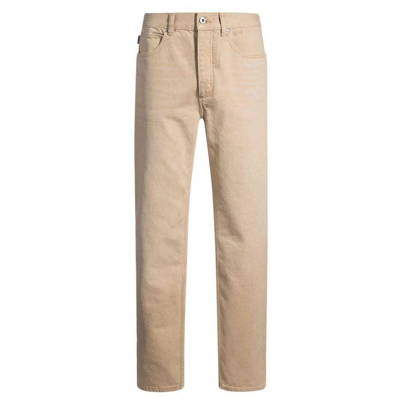 Hugo Jonah Men's Regular Fit Jeans in Dark Blue Stone-Washed Denim, Medium Beige, 32 W/32 L