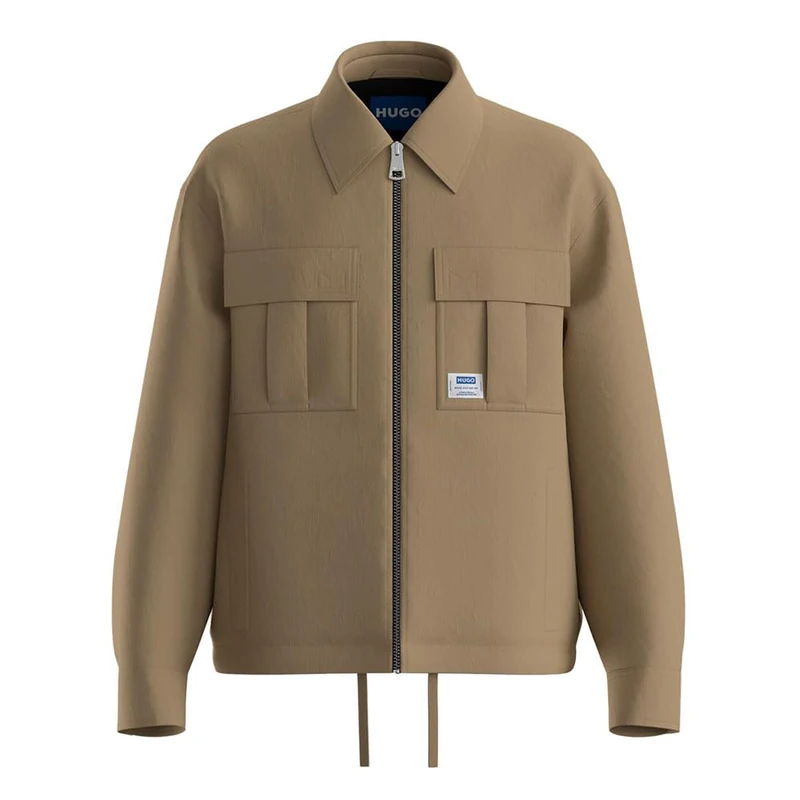 HUGO Bino2511 Outdoor Jacket Men, Medium Beige, XS