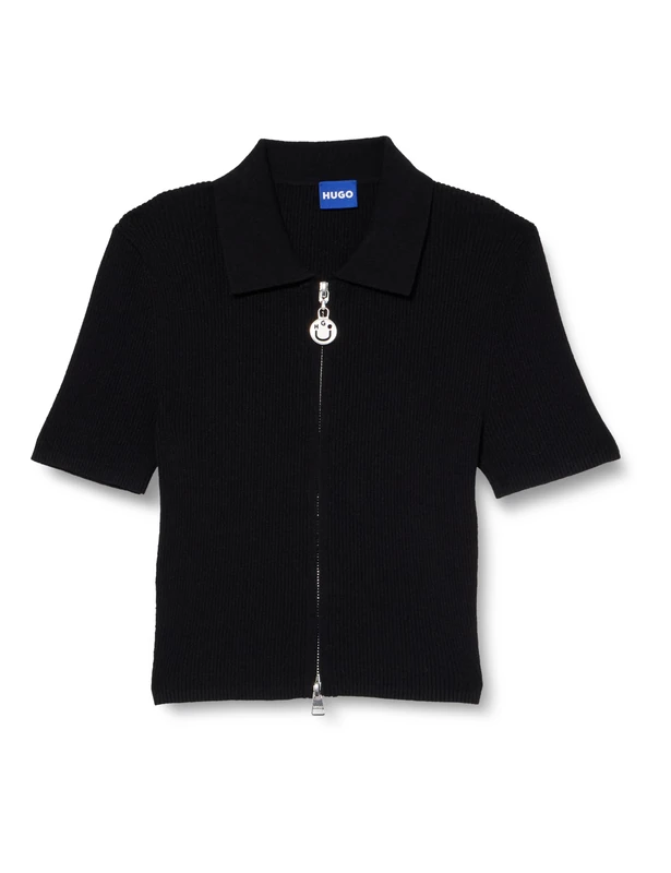 Hugo Women's Sholer_b Knitted Sweater, Black, M