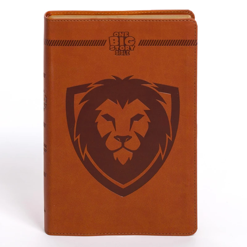 CSB One Big Story Bible, Brown Leathertouch: Connecting Christ Throughout God's Story - Image 1