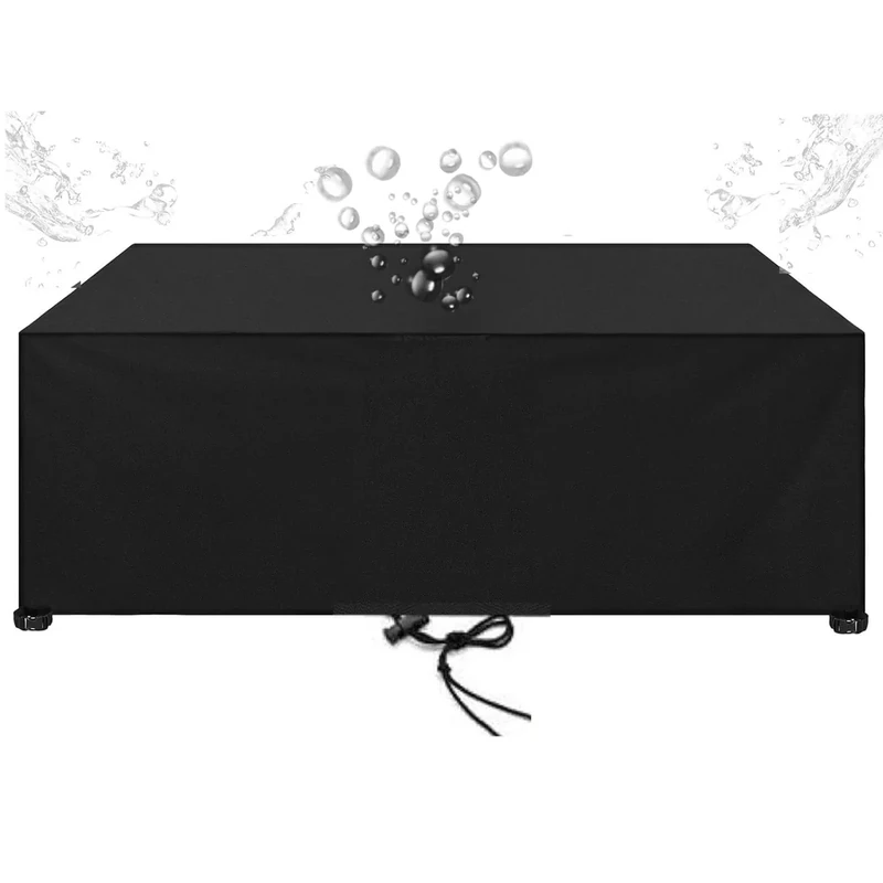 Covers for Outdoor Furniture Waterproof Garden Furniture Covers 350x230x80cm Heavy Duty Oxford Fabric Garden Table Covers Waterproof Rectangular Garden Storage Cover Garden Table and Chairs Cover