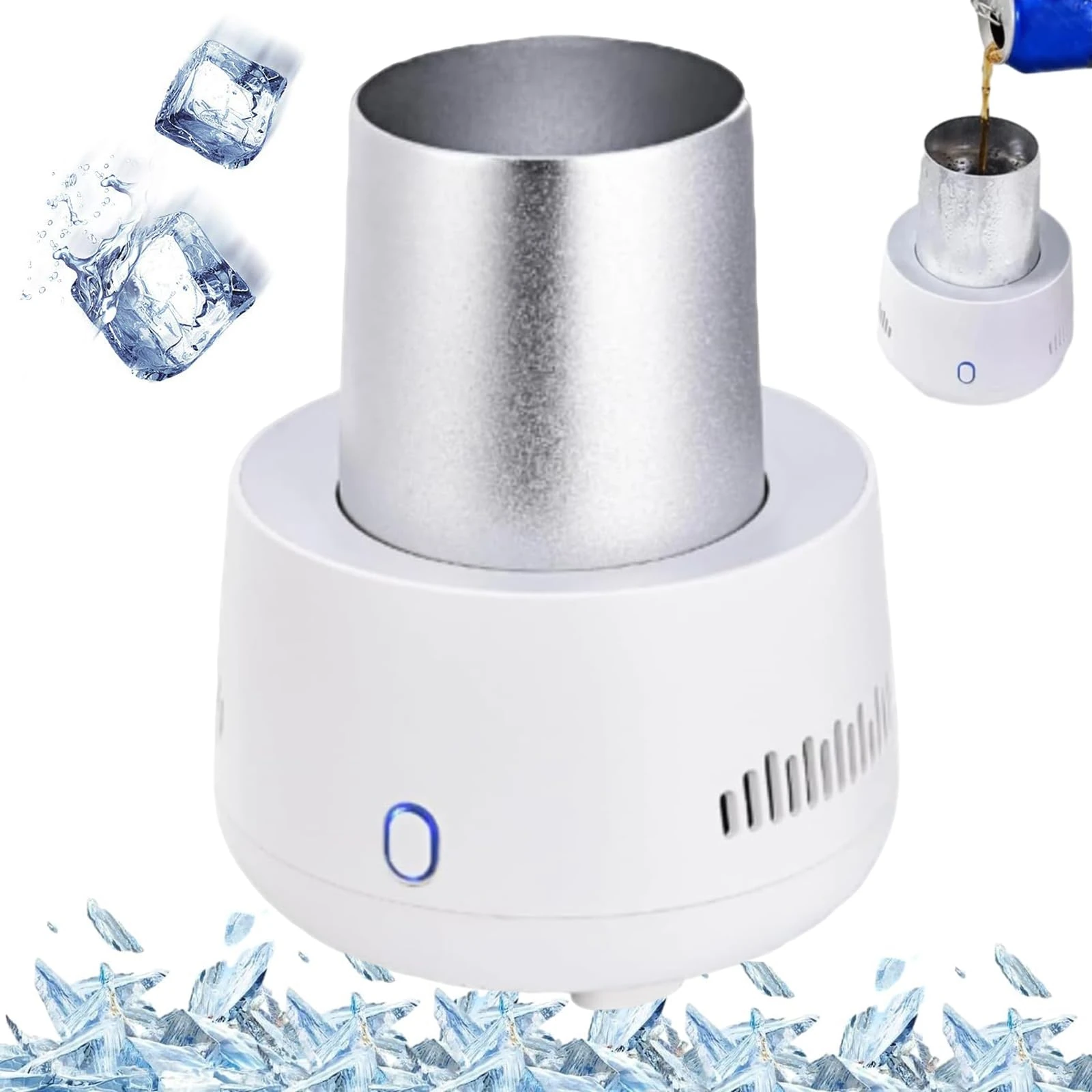 Frigify Smart Cold Beverage Machine, Frigify Cold Beverage Machine, Multi-Purpose Small Refrigeration Cup, Portable Car Mini Refrigerator (1 Pc)