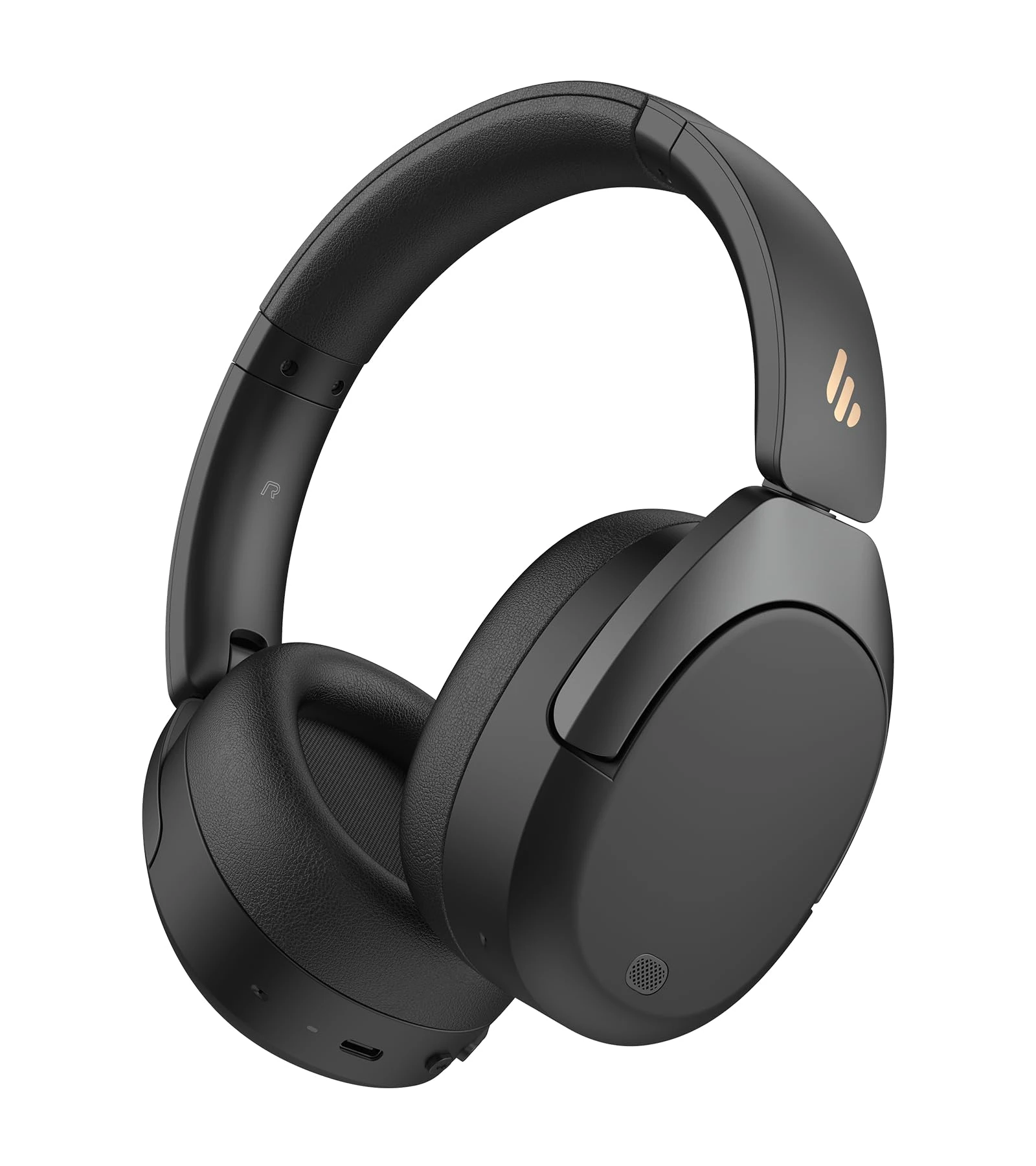Edifier W830NB Wireless Over Ear Headphones with -45 dB ANC, 94 Hours Battery, LDAC Hi-Res Sound, Spatial Audio, Quick Charge, Bluetooth V5.4 - Black