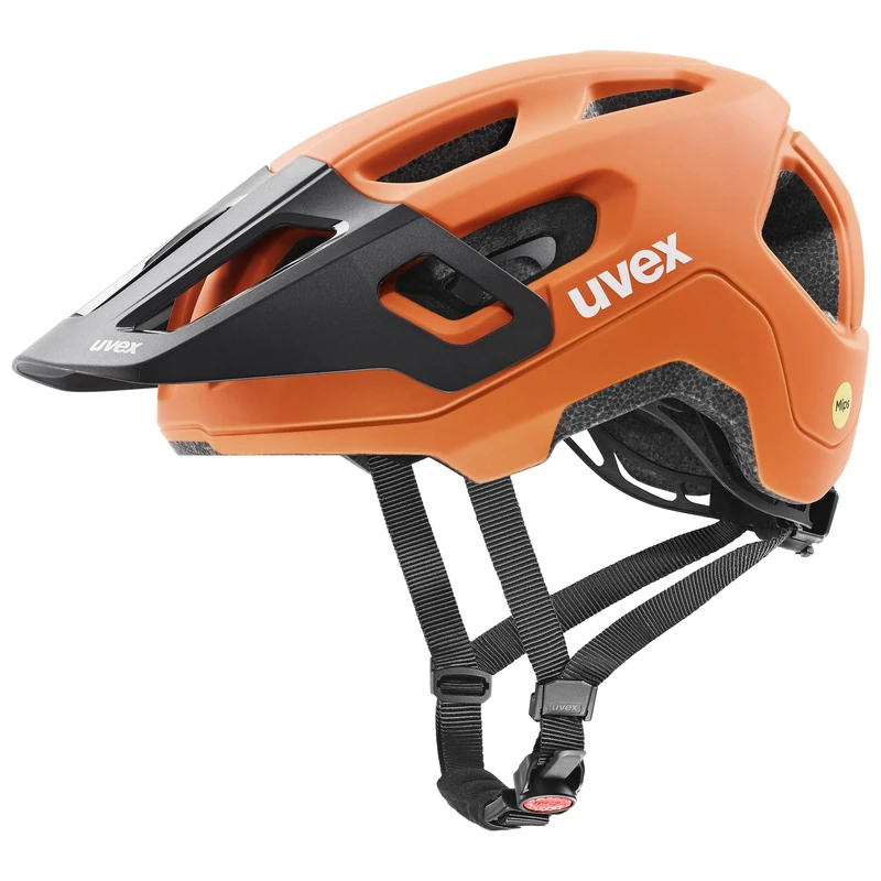 uvex react jr. MIPS - lightweight bike helmet for kids - individual fit - MIPS system - papaya - 52-56 cm