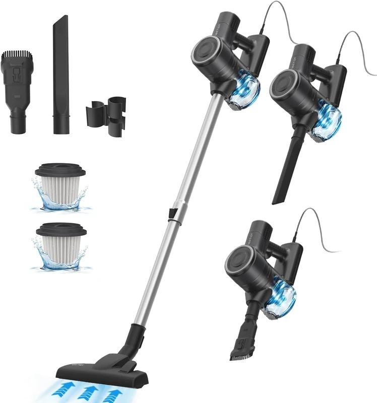 Vactidy C6, Vacuum Cleaner with Cable, Black