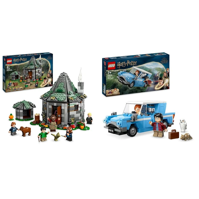 LEGO Harry Potter Hagrid's Hut and Flying Ford Anglia Set