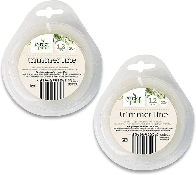 Pack of 2 - Universal Strimmer Wire 1.2mm x 15m | Garden Grass Trimmer Line Nylon Strimmer Cord… (Pack of 2 x 15m (Total 30m))
