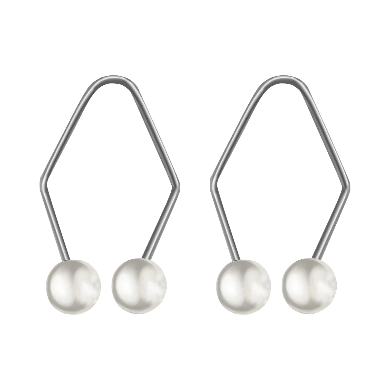 2 pcs Dimple Trainer for The Face,Dimple Makers,Natural Smile Trainers Tool,Facial Exercisers Cheeks Dimple Facial Tool Face Lift,Easy to Wear And Develop Natural Dimples for Women Girls (Silver)