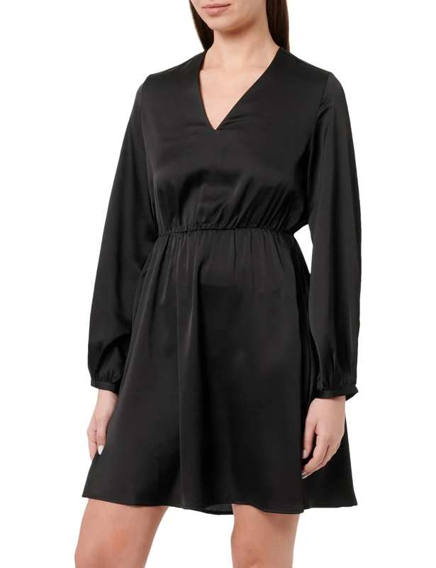 BOSS Women's C_Doria Dress, Black 1, XL