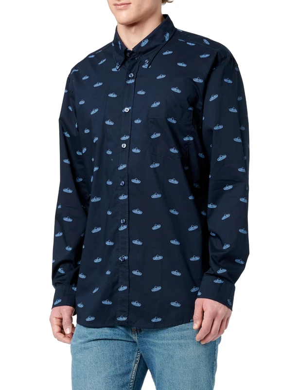 BOSS Men's Rickert_M Shirt, Dark Blue404, XXL
