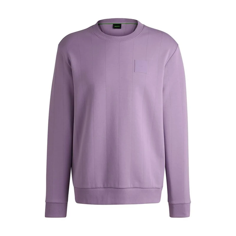 BOSS Men's Salbo Dropneedle Sweatshirt, Light/Pastel Purple536, XXL