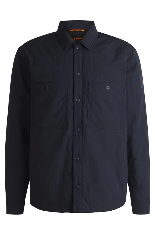 BOSS Men's Locky_2_m Shirt, Dark Blue404, XS