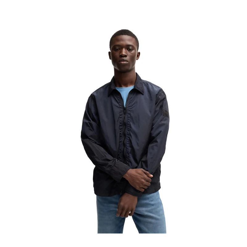 BOSS Men's Leejay_1_m Shirt, Dark Blue404, XS