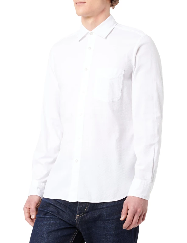 BOSS Men's Remiton_M Shirt, White100, S