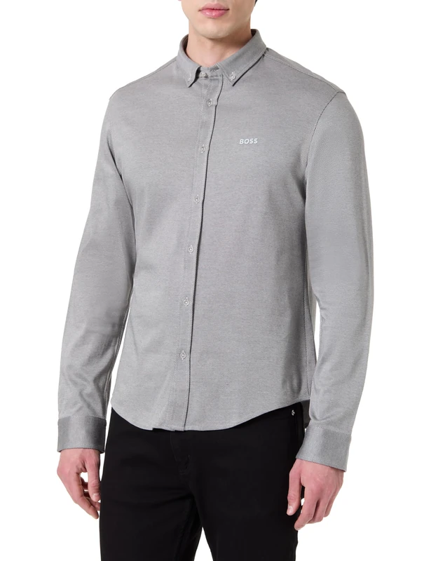 BOSS Men's B_Motion_l Shirt, Light/Pastel Grey54, XXL