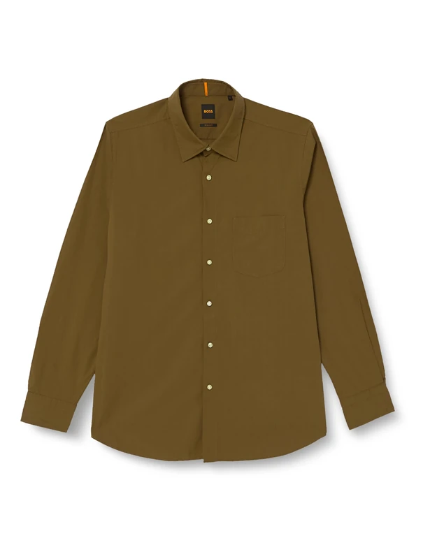 BOSS Men's Remiton_m Shirt, Open Green368, S - Image 1