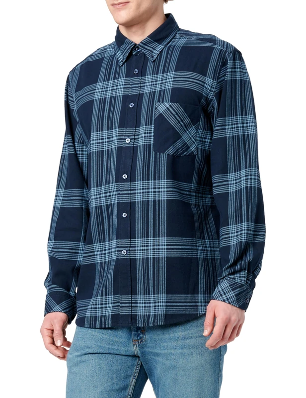 BOSS Men's Rickert_m Shirt, Dark Blue405, M