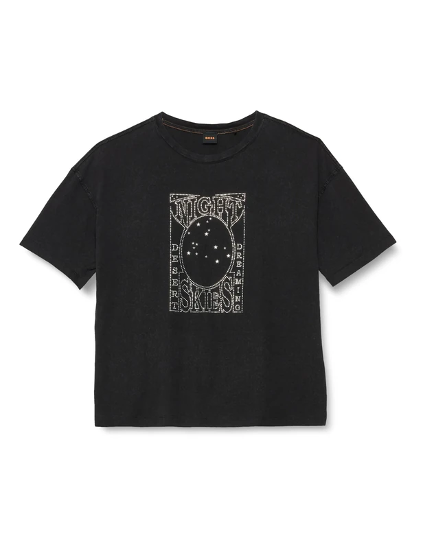 BOSS Women's C_evi_10 T-Shirt, black2, S