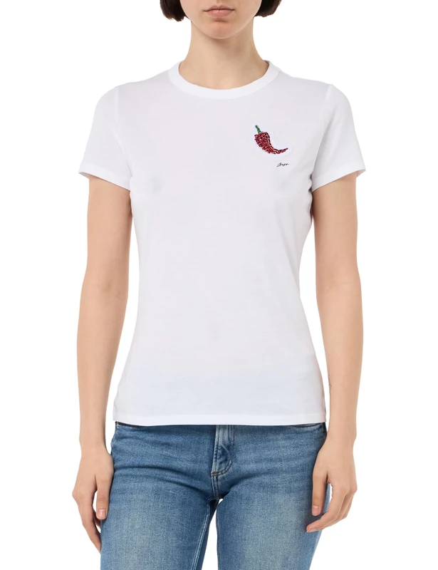 BOSS Women's C_Endora T-Shirt, White100, XS