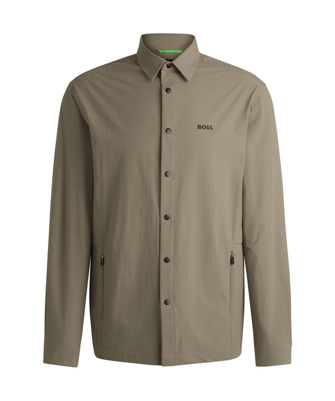 BOSS Men's B_Basin Tech_l Shirt, Light/Pastel Green334, 3XL