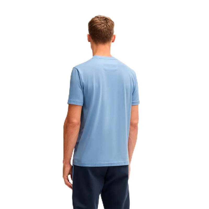 BOSS Men's Tee Tape Logo T-Shirt, Open Blue498, XXL - Image 1
