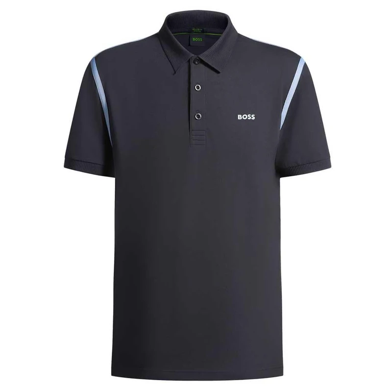 BOSS Men's Paddy Tape Polo Shirt, Dark Blue402, L
