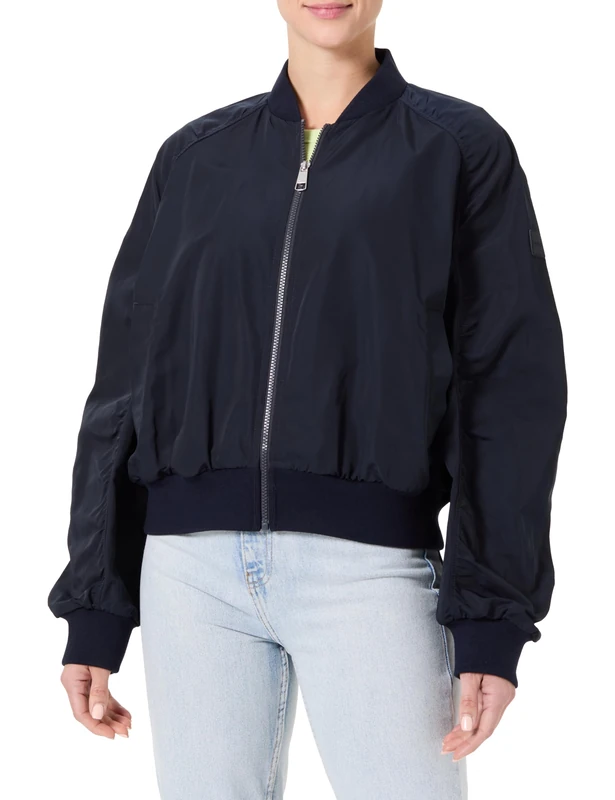 BOSS Women's C_pabom Outerwear Jacket, Dark Blue404, 38