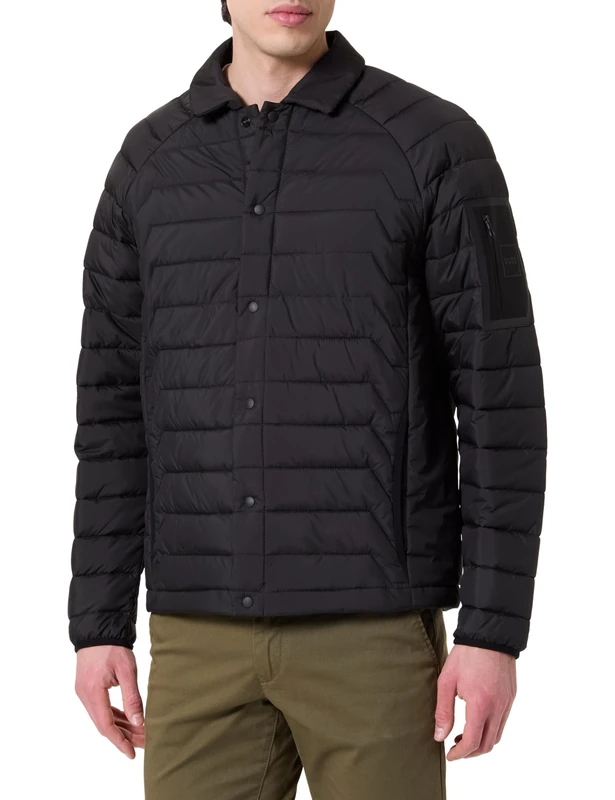BOSS Men's J_Taranis Outerwear Jacket, Black 1, XL