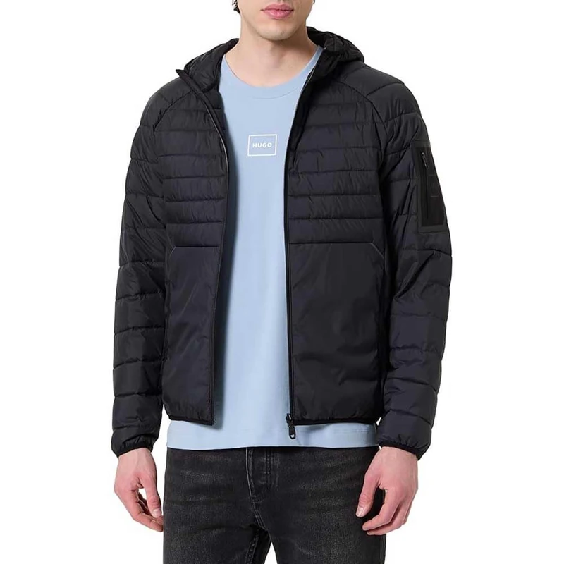 BOSS Men's Outerwear Jacket, Dark Blue402, XL