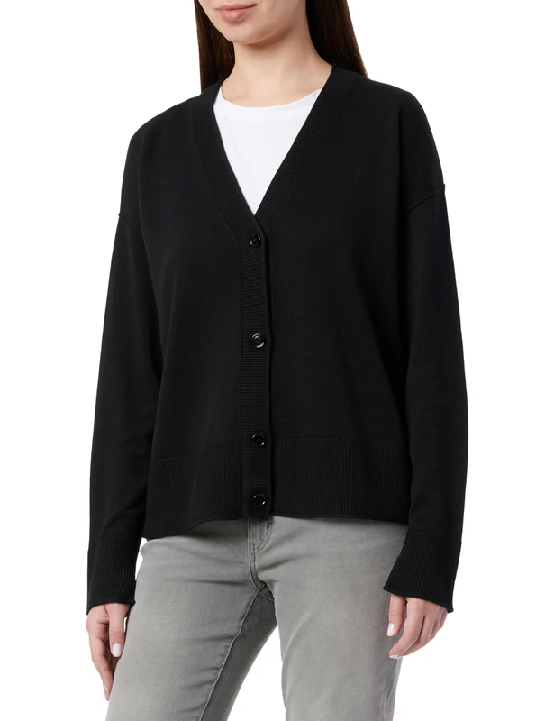 BOSS Women's C_fedas Knitted Cardigan, Black 1, M