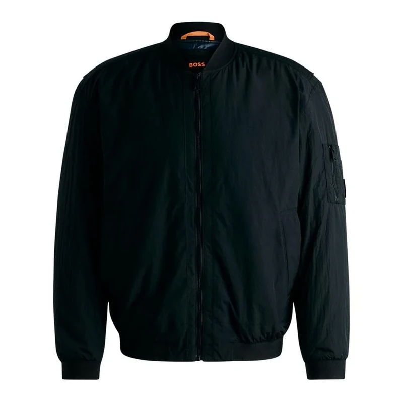 BOSS Olmec Men's Outerwear Jacket - Black Size 64