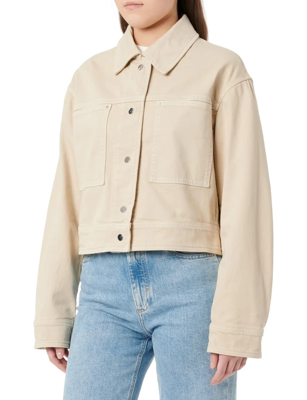 BOSS Women's C_jelt-d Jacket, Open Beige287, 10