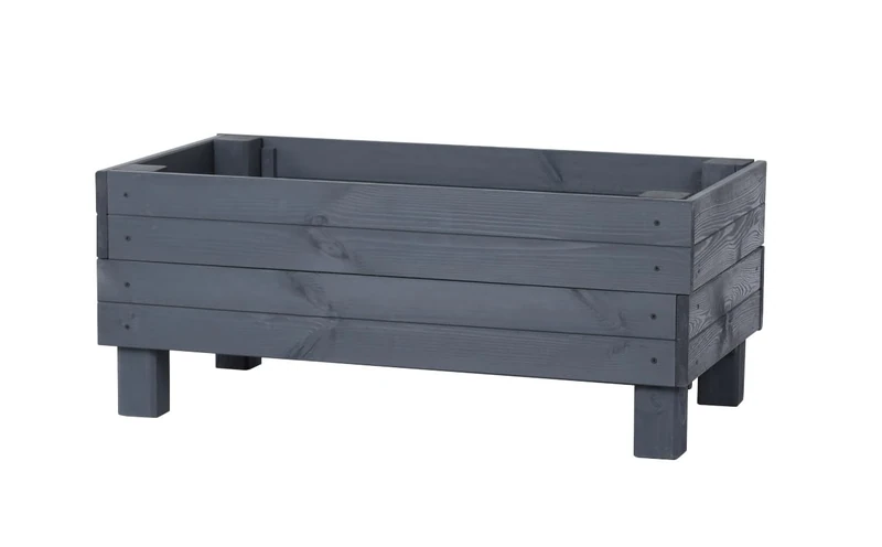 PATKAR Raised Bed - Pine Wood, Anthracite, 45 x 85 x 35 cm