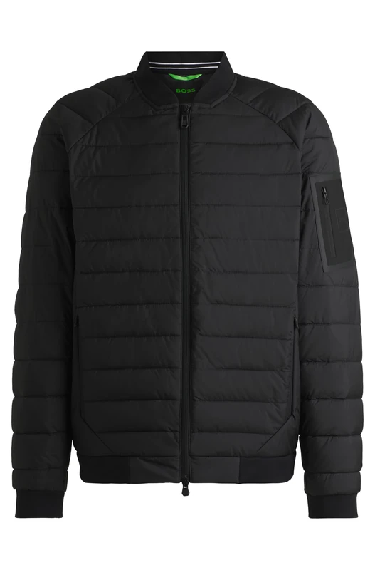 BOSS Men's J_ordos Outerwear Jacket, Black 1, S